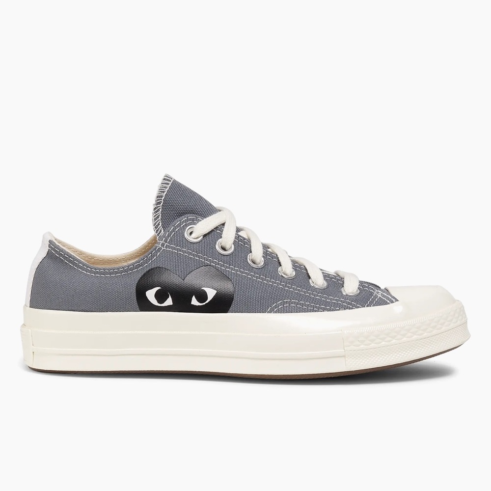 Comme Des Garcons Play X Converse Shoes men Grey Sneakers Size 9